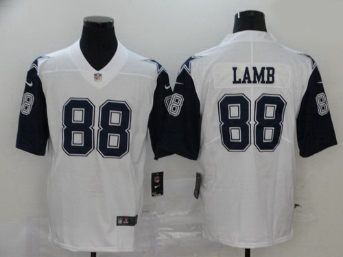 Men Nike Dallas Cowboys 88 Ceedee Lamb white Thanksgivens vapor limited jersey