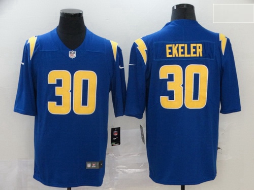 Men Nike Los Angels Chargers 30 Austin Ekeler Blue Vapor 2nd Alternate Limited Jersey