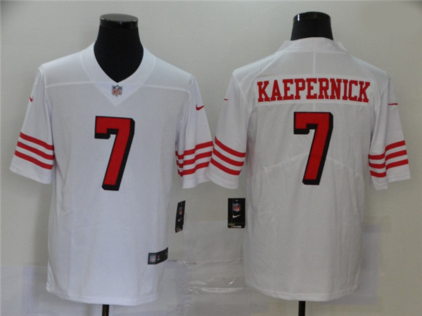 Nike 49ers 7 Colin Kaepernick White Color Rush Vapor Untouchable Limited Jersey