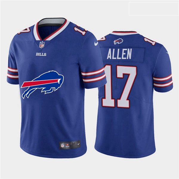 Nike Bills 17 Josh Allen Royal Team Big Logo Vapor Untouchable Limited Jersey