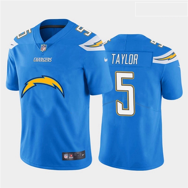 Nike Chargers 5 Tyrod Taylor Blue Team Big Logo Vapor Untouchabl