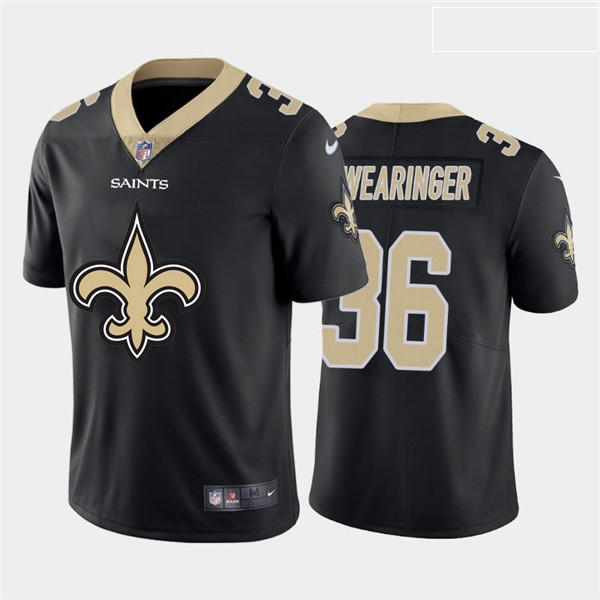 Nike Saints 36 D J  Swearinger Black Team Big Logo Vapor Untouchable Limited Jersey