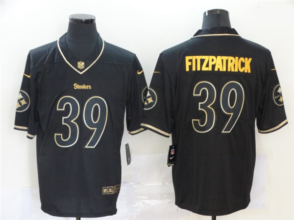 Nike Steelers 39 Minkah Fitzpatrick Black Gold Vapor Untouchable