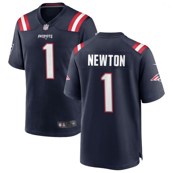 Youth New England Patriots 1 Cam Newton Nike Navy Vapor Rush Lim