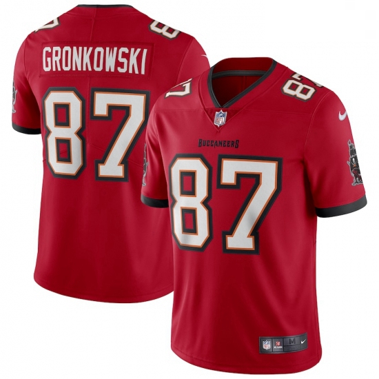 Men Tampa Bay Buccaneers #87 Rob Gronkowski Nike Red Vapor Limited Jersey