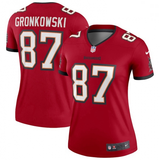 Women Tampa Bay Buccaneers #87 Rob Gronkowski Nike Red Legend Jersey