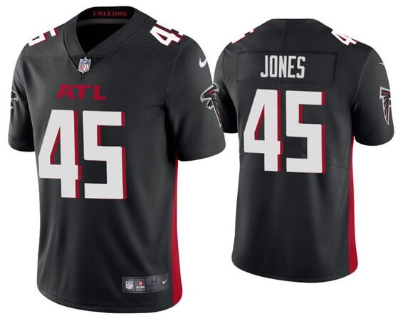 Men's Atlanta Falcons #45 Deion Jones 2020 Black Vapor Untouchab