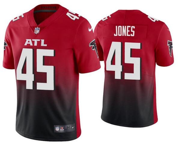 Men's Atlanta Falcons #45 Deion Jones 2020 Red Vapor Untouchable Limited Stitched NFL Jersey