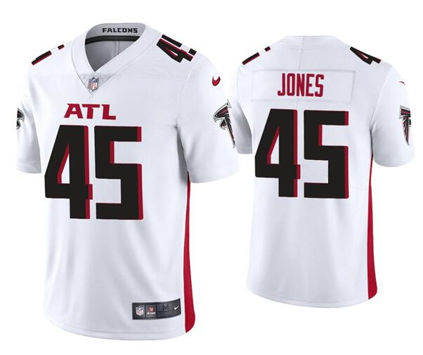 Men's Atlanta Falcons #45 Deion Jones 2020 White Vapor Untouchable Limited Stitched NFL Jersey