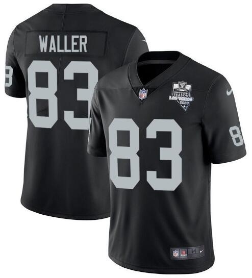 Men's Oakland Raiders #83 Darren Waller Black 2020 Inaugural Season Vapor Untouchable Limited Stitch