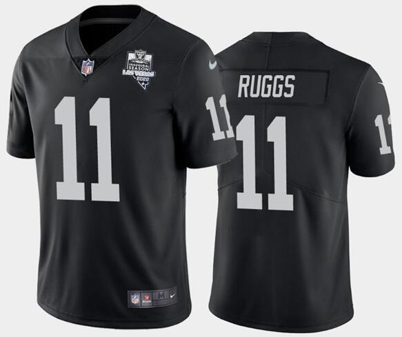 Men's Oakland Raiders Black #11 Nelson Agholor 2020 Inaugural Season Vapor Limited Stitched NFL Jers