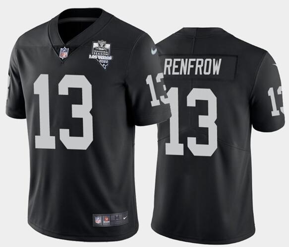 Men's Oakland Raiders Black #13 Hunter Renfrow 2020 Inaugural Season Vapor Limited Stitched NFL Jers