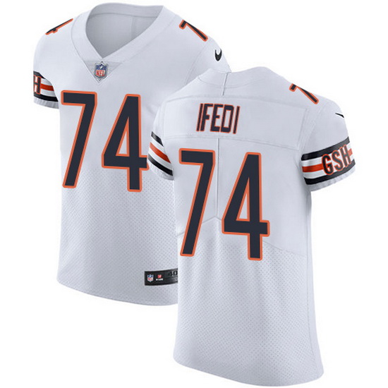 Nike Bears 74 Germain Ifedi White Men Stitched NFL New Elite Jersey