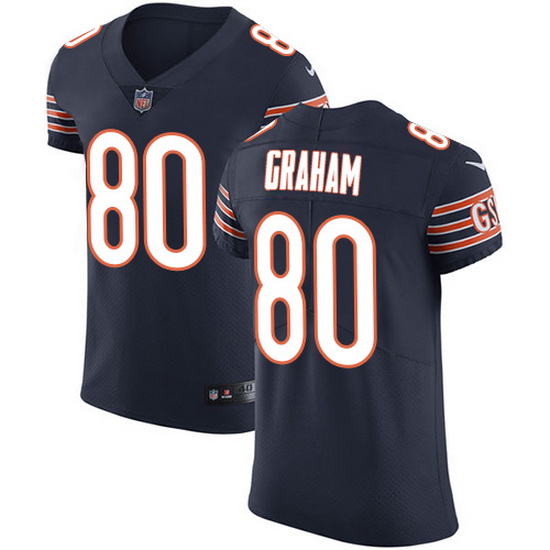 Nike Bears 80 Jimmy Graham Navy Blue Team Color Men Stitched NFL