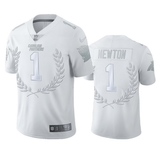 Carolina Panthers 1 Cam Newton Men 27 Nike Platinum NFL MVP Limi
