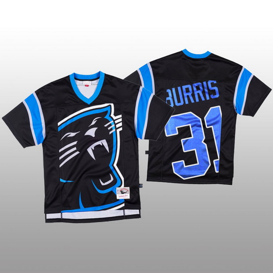 NFL Carolina Panthers 31 Juston Burris Black Men Mitchell  26 Nell Big Face Fashion Limited NFL Jers