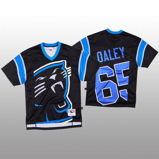 NFL Carolina Panthers 65 Dennis Daley Black Men Mitchell  26 Nell Big Face Fashion Limited NFL Jerse