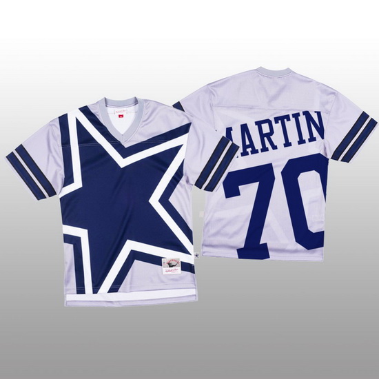 NFL Dallas Cowboys 70 Zack Martin White Men Mitchell  26 Nell Big Face Fashion Limited NFL Jersey