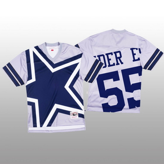 NFL Dallas Cowboys 55 Leighton Vander Esch White Men Mitchell  26 Nell Big Face Fashion Limited NFL 