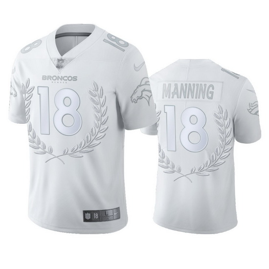 Denver Broncos 18 Peyton Manning Men 27 Nike Platinum NFL MVP Li