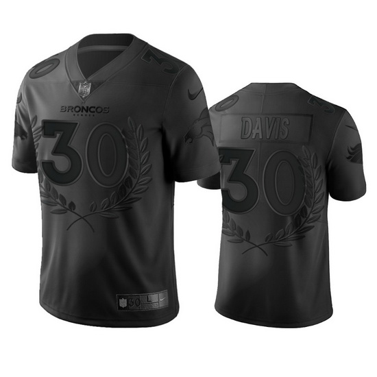 Denver Broncos 30 Terrell Davis Men Nike Black NFL MVP Limited Edition Jersey