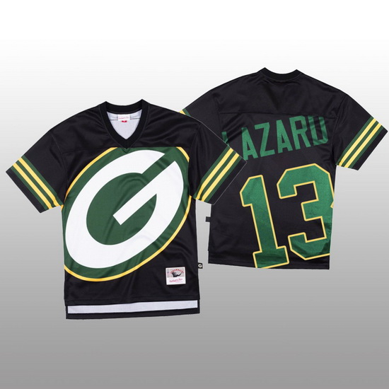 NFL Green Bay Packers 13 Allen Lazard Black Men Mitchell  26 Nell Big Face Fashion Limited NFL Jerse