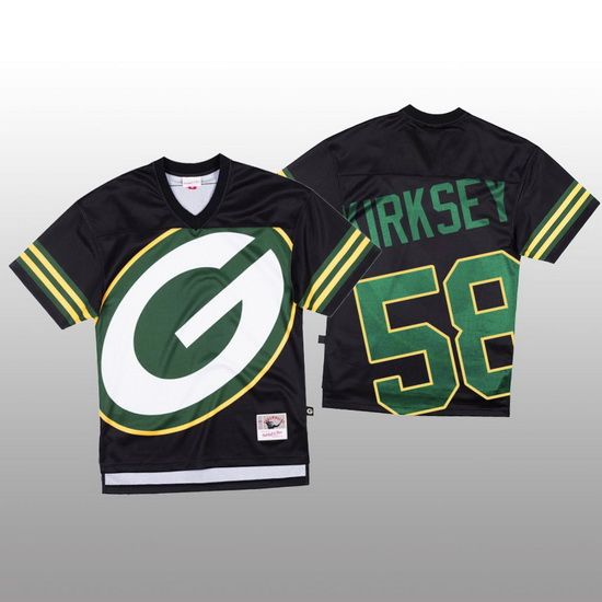 NFL Green Bay Packers 58 Christian Kirksey Black Men Mitchell  26 Nell Big Face Fashion Limited NFL 