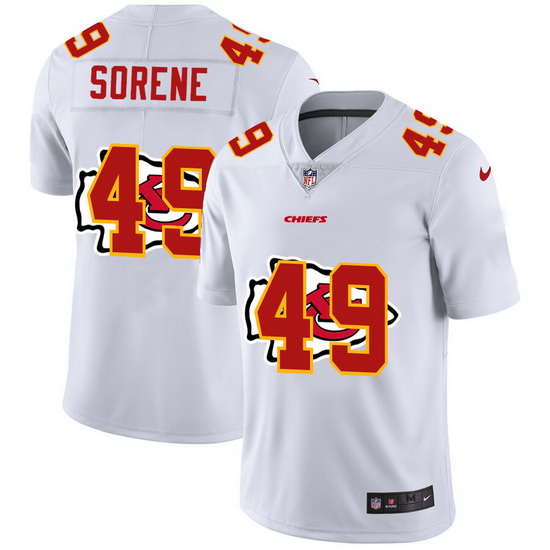 Nike Chiefs 49 Daniel Sorensen White Shadow Logo Limited Jersey