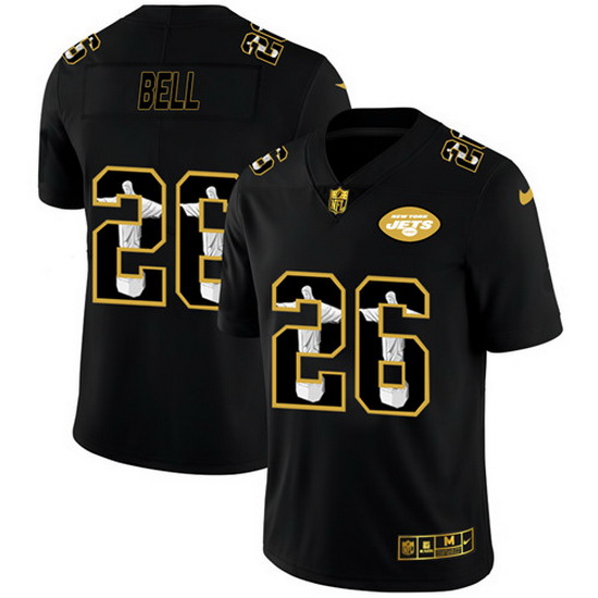 New York Jets 26 Le 27Veon Bell Men Nike Carbon Black Vapor Cristo Redentor Limited NFL Jersey