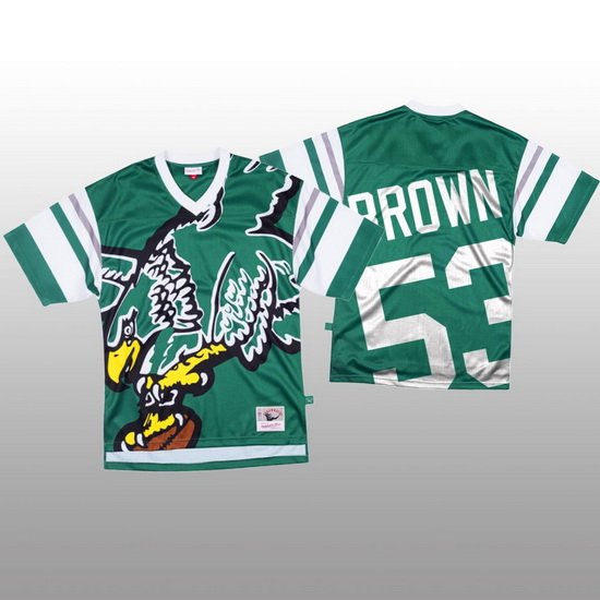 NFL Philadelphia Eagles 53 Jatavis Brown Green Men Mitchell  26 Nell Big Face Fashion Limited NFL Je