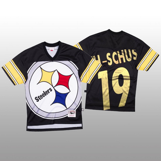 NFL Pittsburgh Steelers 19 JuJu Smith Schuster Black Men Mitchell  26 Nell Big Face Fashion Limited 