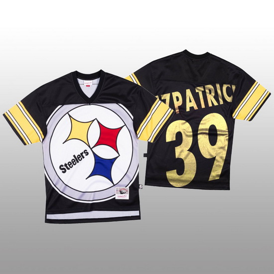 NFL Pittsburgh Steelers 39 Minkah Fitzpatrick Black Men Mitchell  26 Nell Big Face Fashion Limited N