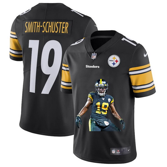 Pittsburgh Steelers 19 JuJu Smith Schuster Men Nike Player Signature Moves 2 Vapor Limited NFL Jerse