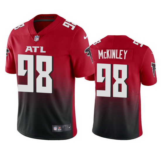 Atlanta Falcons 98 Takkarist Mckinley Men Nike Red 2nd Alternate 2020 Vapor Untouchable Limited NFL 