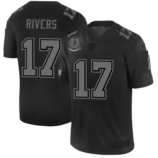 Indianapolis Colts 17 Philip Rivers Men Nike Black 2019 Salute to Service Limited Stitched NFL Jerse