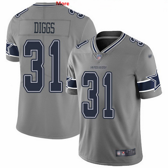 Nike Cowboys 31 Trevon Diggs Gray Men Stitched NFL Limited Inver