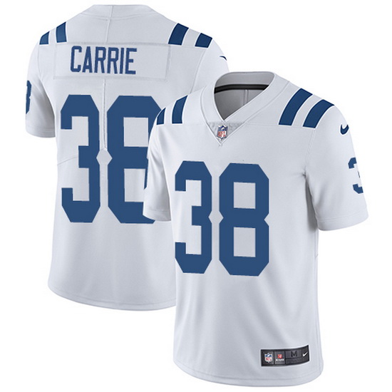 Nike Colts 38 T J  Carrie White Men Stitched NFL Vapor Untouchab