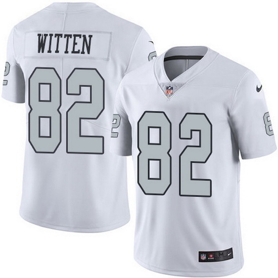 Nike Raiders 82 Jason Witten White Men Stitched NFL Limited Rush