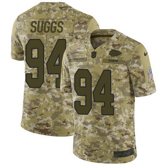 Nike Chiefs 94 Terrell Suggs Camo Men Stitched NFL Limited 2018 