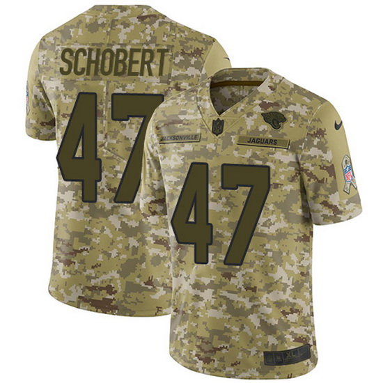 Nike Jaguars 47 Joe Schobert Camo Men Stitched NFL Limited 2018 Salute To Service Jersey