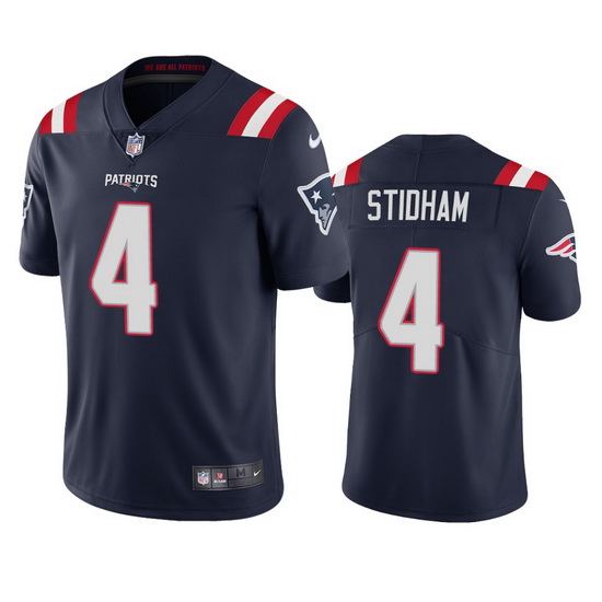 New England Patriots 4 Jarrett Stidham Men Nike Navy 2020 Vapor 