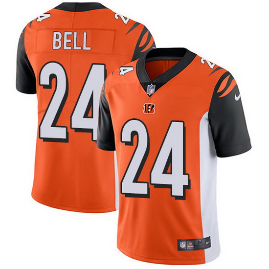 Nike Bengals 24 Vonn Bell Orange Alternate Men Stitched NFL Vapor Untouchable Limited Jersey