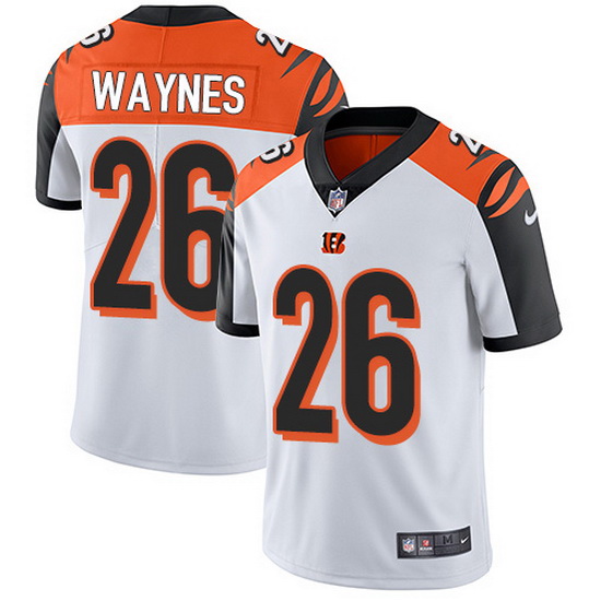 Nike Bengals 26 Trae Waynes White Men Stitched NFL Vapor Untouch