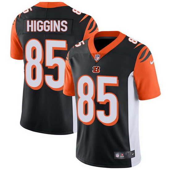 Nike Bengals 85 Tee Higgins Black Team Color Men Stitched NFL Va