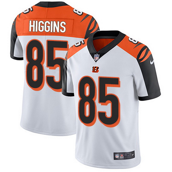 Nike Bengals 85 Tee Higgins White Men Stitched NFL Vapor Untouch