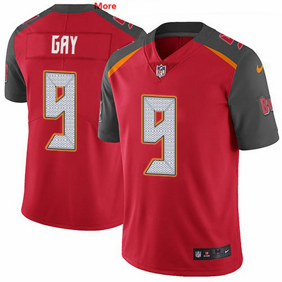 Nike Buccaneers 9 Matt Gay Red Team Color Men Stitched NFL Vapor Untouchable Limited Jersey