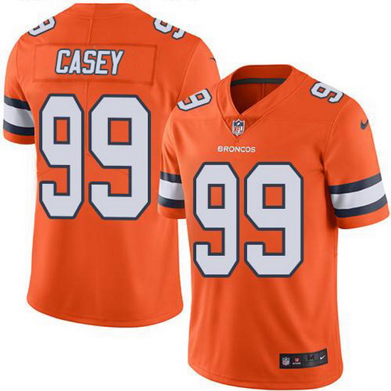 Nike Broncos 99 Jurrell Casey Orange Men Stitched NFL Limited Rush Jersey