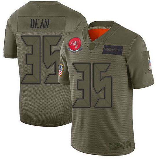 Nike Buccaneers 35 Jamel Dean Camo Men Stitched NFL Limited 2019
