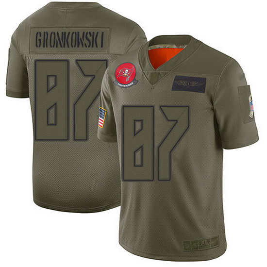 Nike Buccaneers 87 Rob Gronkowski Camo Men Stitched NFL Limited 