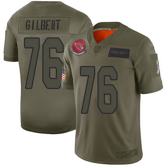 Nike Cardinals 76 Marcus Gilbert Camo Men Stitched NFL Limited 2019 Salute To Service Jersey